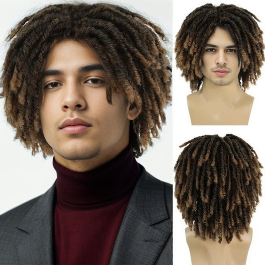 Men's African Dreadlocks Chemical Fiber Full-head Wig