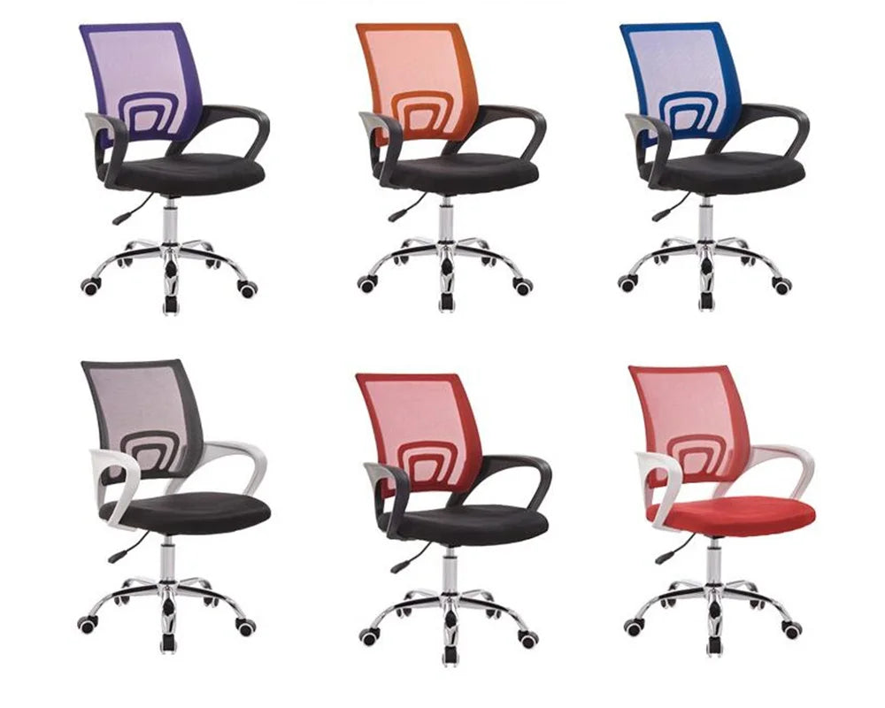 Office chair with Lumbar support swivel desk armchair wheels office house metal chairs