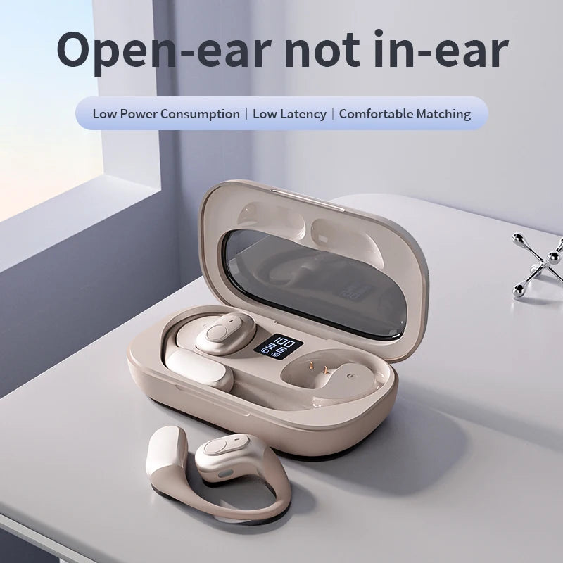 Wireless Bluetooth Headphones HD Sound Quality Stereo Headset  High Quality LED Display Sport Earplugs Touch Light Mini Earphone