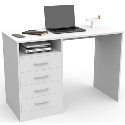 Dormidan-desk with 4 drawers, office table, computer office