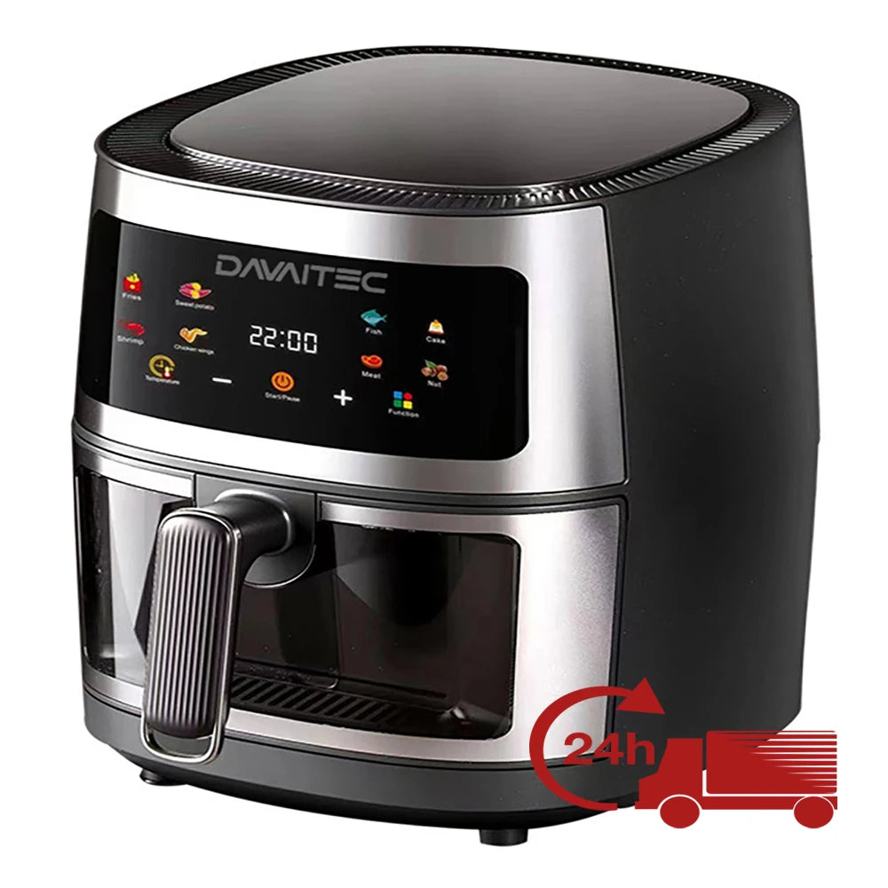 DAVAITEC oil free air fryer 5.5L 1700W with 360 air circulation technology