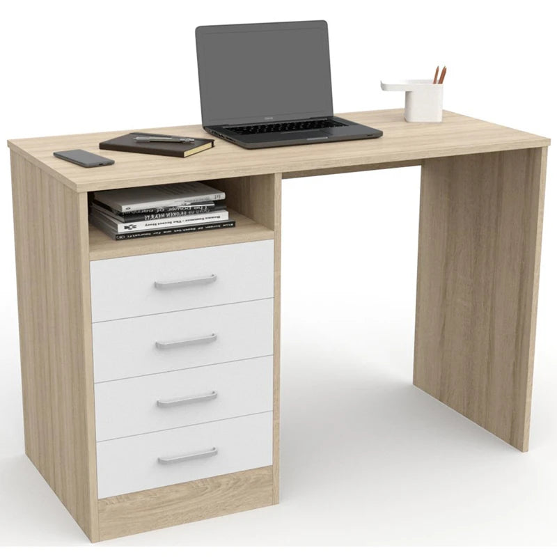 Dormidan-desk with 4 drawers, office table, computer office