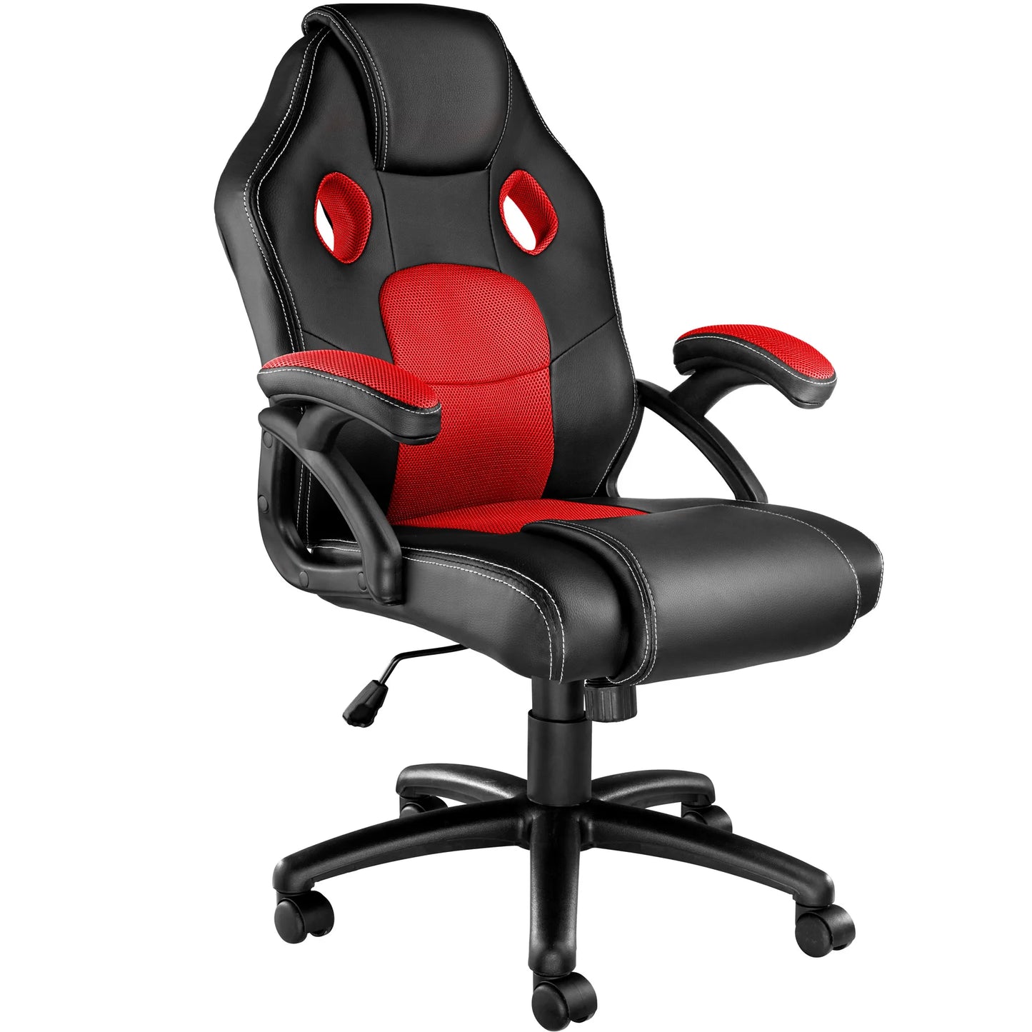 Tectake-Mike Racing office chair | Extra-thick padding for optimal comfort | Breathable textile layers | Adjustable in height