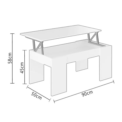 Dormidan-MC4 lifting coffee table, dining room or auxiliary, greater thickness and stability.