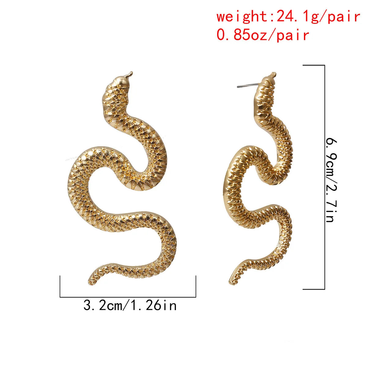 2021 Fashion Egyptian Cobra Earrings Snake Egyptian Jewelry Earrings for Women Fashion Jewelry Women Egypt Puck Rock Style