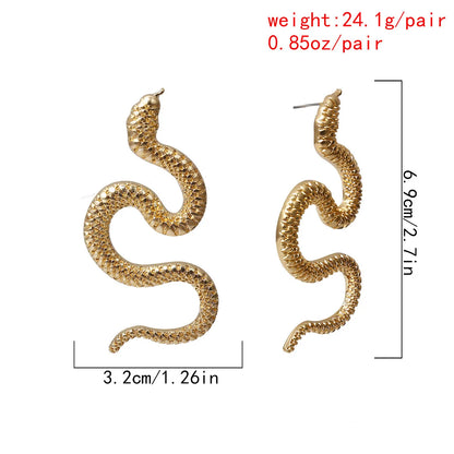 2021 Fashion Egyptian Cobra Earrings Snake Egyptian Jewelry Earrings for Women Fashion Jewelry Women Egypt Puck Rock Style