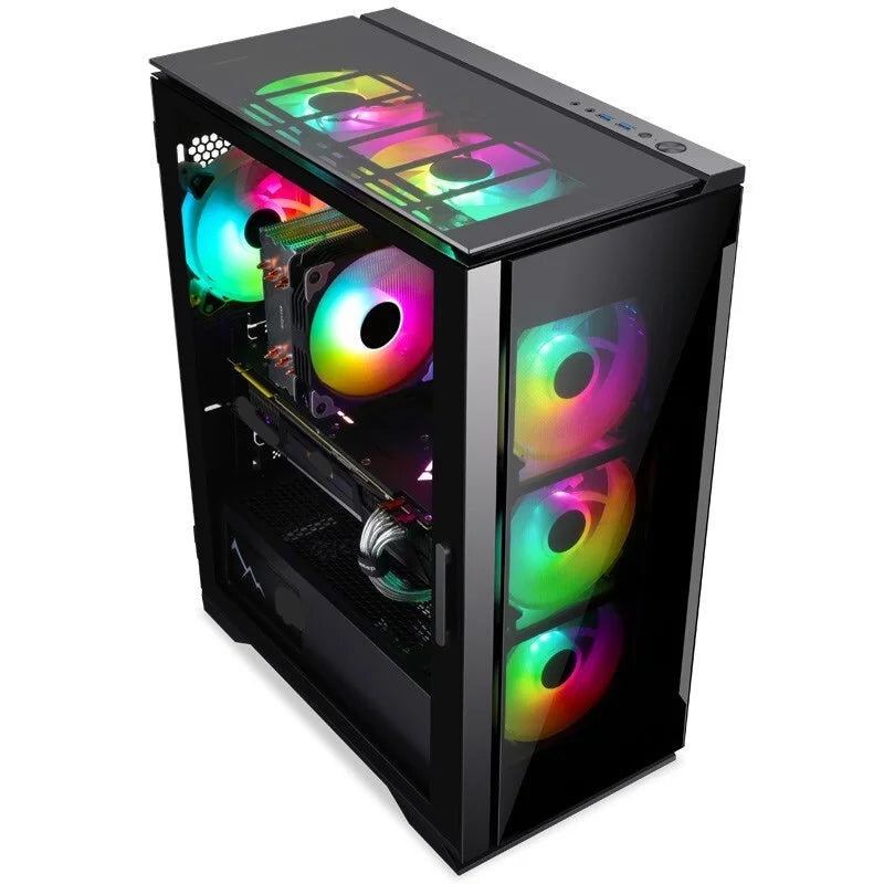 Aotesier Core pc completo complet full set setup i7 i9 i5 E5 -2650 CPU GTX 950 with 16G RAM computer gamers gaming pc desktop pc