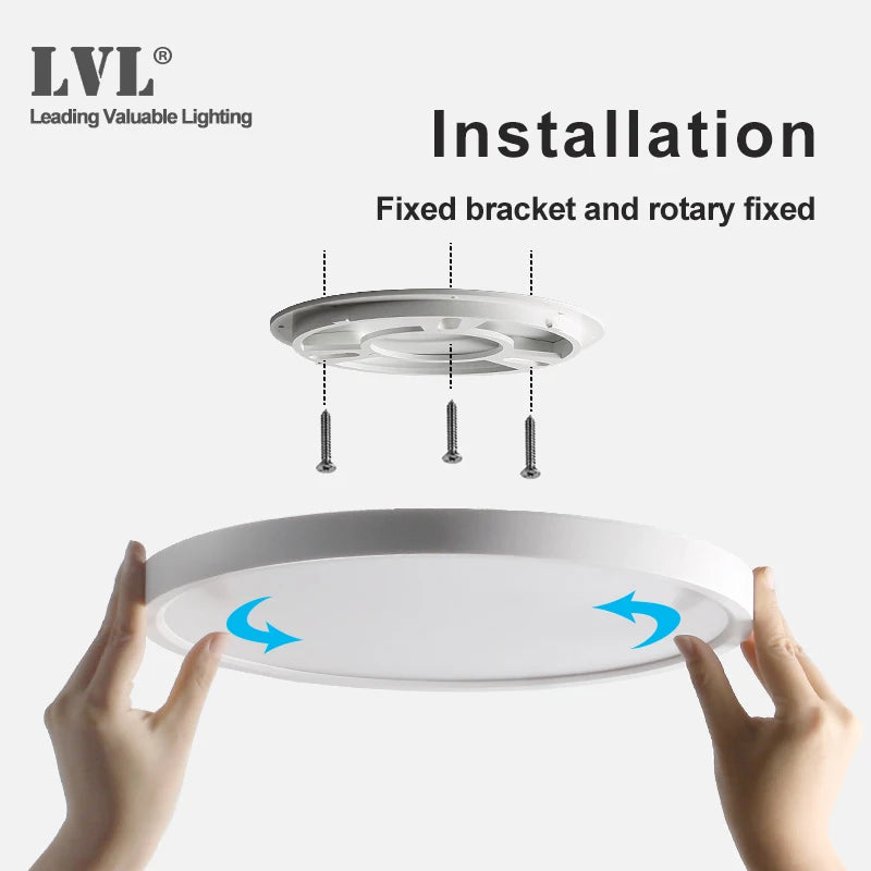 LED Ceiling Light Dimmable 12W 18W 24W 32W 220V With 3 Color Adjustable For Bedroom Livingroom Bathroom Modern Ceiling Lamp