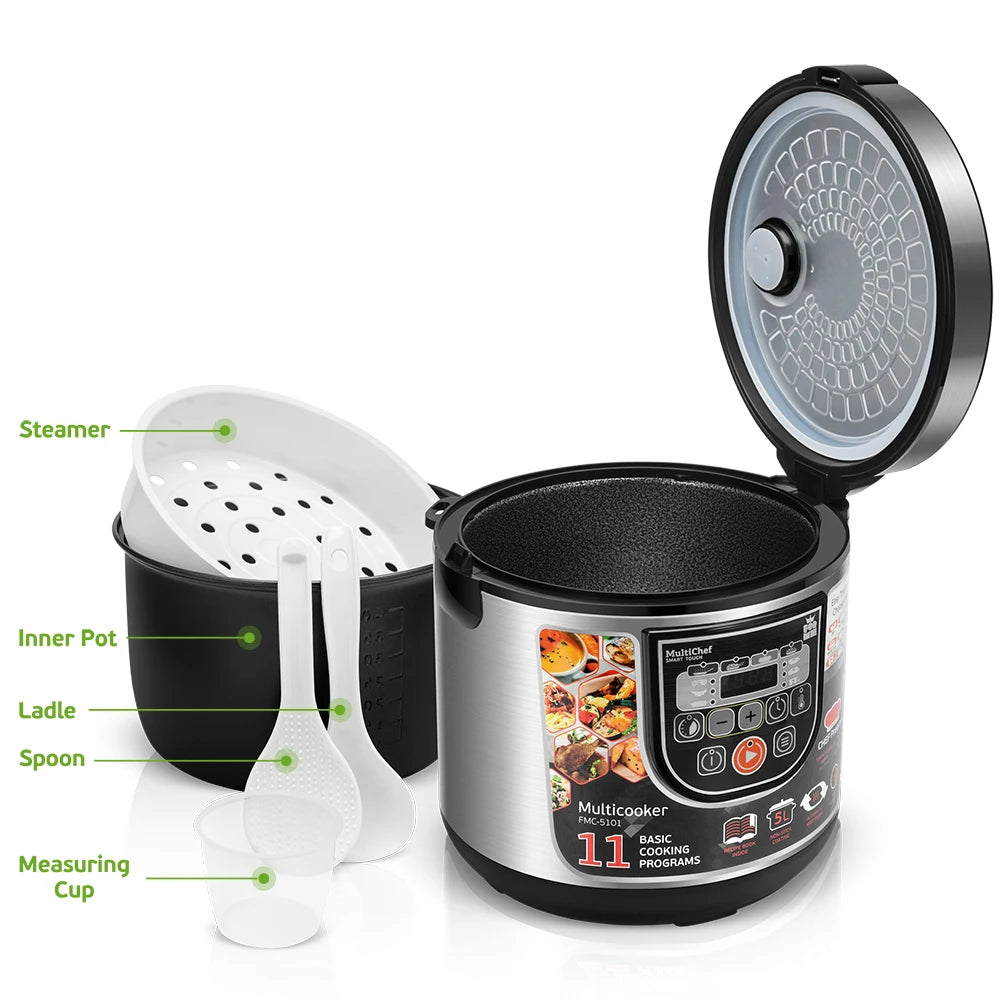 Multicooker Rice Cooker 11 in 1 DIY Functions Soup Stew Porridge 5L Electric Rice Cooker Cooking Pot Food Steamer ForMe FMC5101