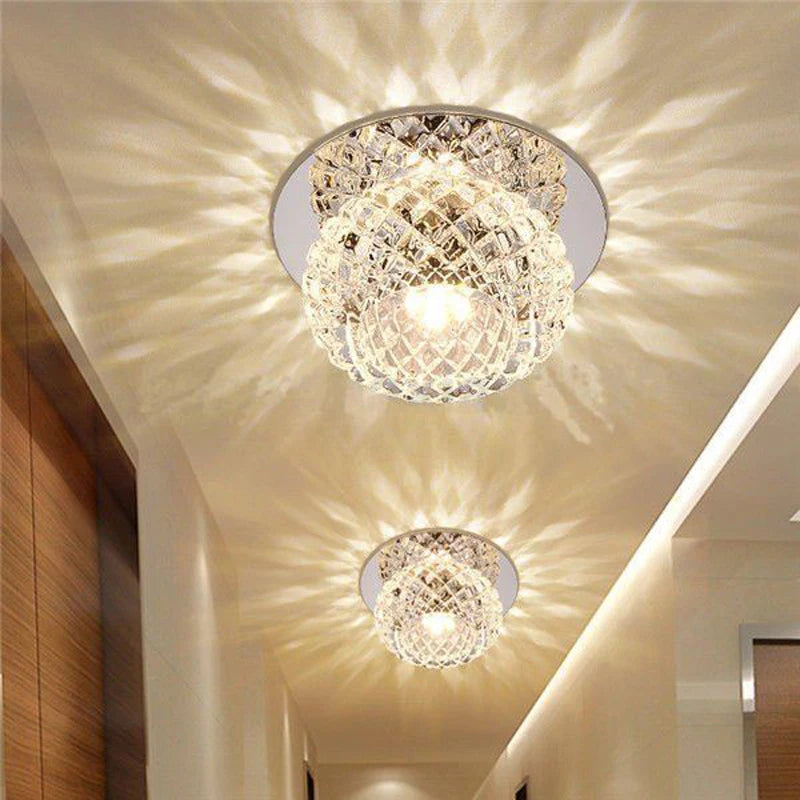 ANTINIYA  Modern Aisle Corridor Chandelier Ceiling Lamp Crystal Lighting Creative LED Ceiling Recessed Lamp for Hotel home