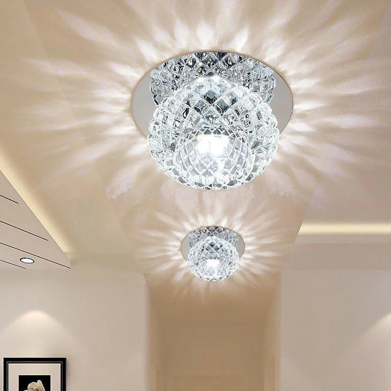 ANTINIYA  Modern Aisle Corridor Chandelier Ceiling Lamp Crystal Lighting Creative LED Ceiling Recessed Lamp for Hotel home