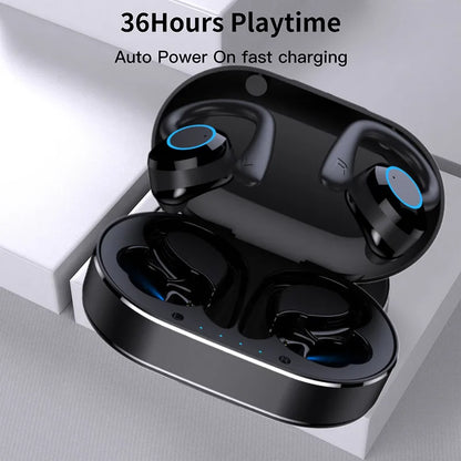 Wireless 5.0 Headphone Touch Control Sports Waterproof Bluetooth Earphone HiFi 9D Bass Stereo Earphone Headset With Microphone