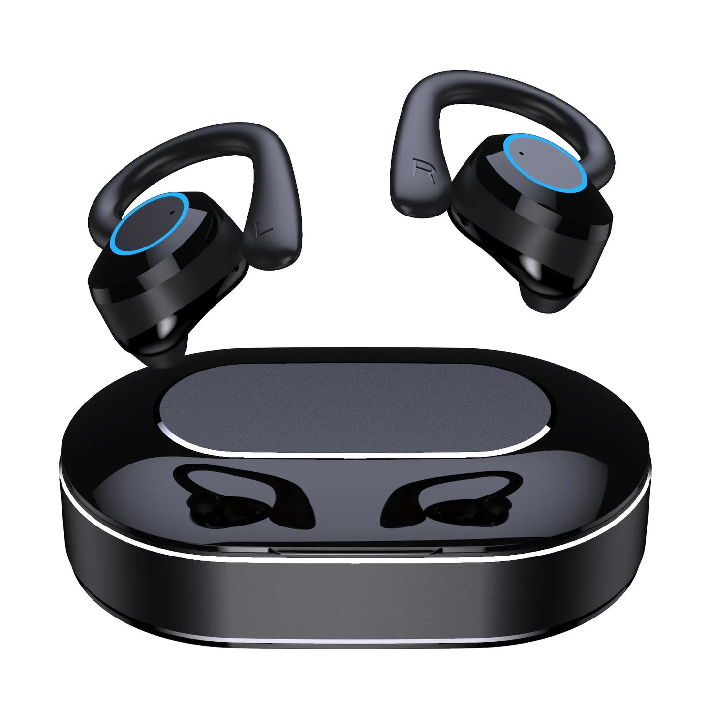 Wireless 5.0 Headphone Touch Control Sports Waterproof Bluetooth Earphone HiFi 9D Bass Stereo Earphone Headset With Microphone