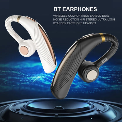 28 Hours Call Business Bluetooth Headset Car Bluetooth Earpiece Hands Free with mic ear-hook Wireless Earphone for iPhone xiaomi