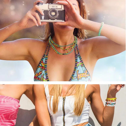 Sexy Summer Waist Beads Chain for Women African Belly Beads Girls Body Belly Chain Boho Colorful Beach Bikini Jewelry Elastic