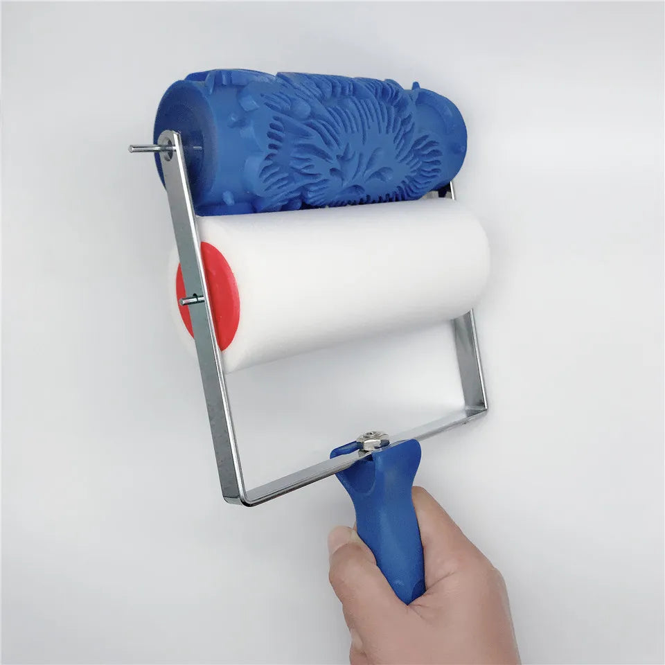 Wall Decoration Paint Roller 5" Rubber Brush Tools Roll For Wallpapering Room House Wallpaper Modern Decor Painting Machine