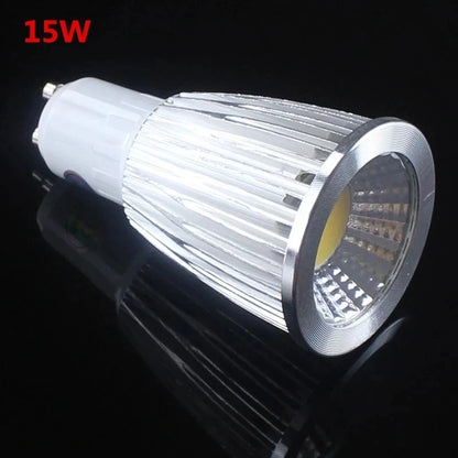 Super Bright GU10 Bulb Light Dimmable Led Ceiling light Warm/White 85-265V 9W 12W 15W GU10 COB LED lamp light GU10 led Spotlight