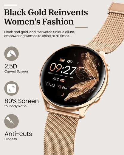 2024 NFC Smart watch function HD call 120+ Sport Mode for Android ios Gift for Women heart rate blood pressure smartwatch ladies