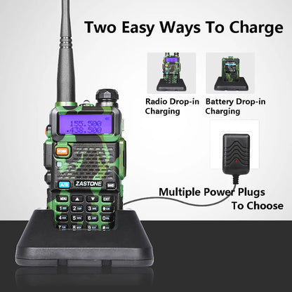 BaoFeng UV 5R Walkie-Talkie Dualband Long Range Two Way Radio For Hunting Portable FM cb Radio Stations Transceiver Wireless Set