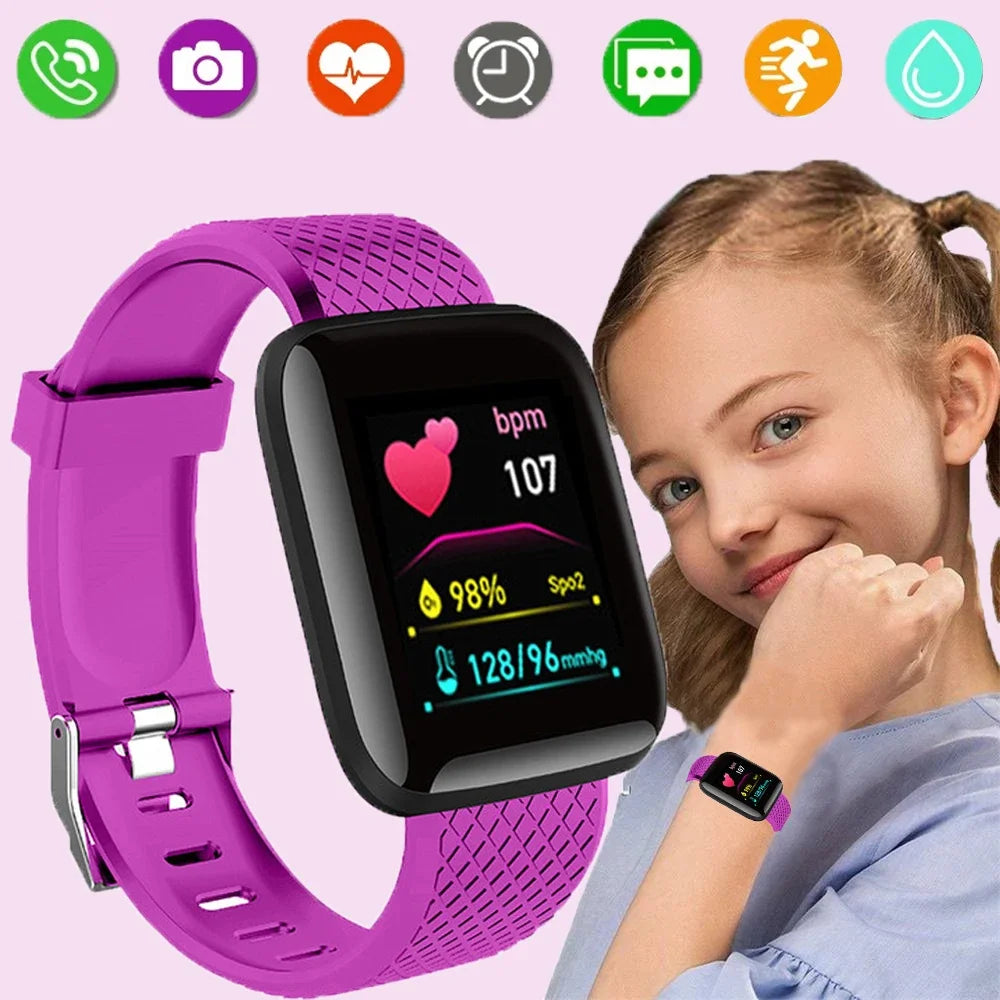 Kids Smart Watch Waterproof Fitness Sport LED Digital Electronics Watches for Children Boys Girls Students Fitness Tracker Watch