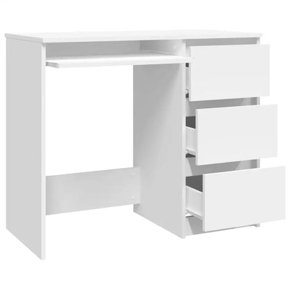 White 90x45x76 cm agglomerated office Nordic study Table Pc Gamer computer desk home office furniture