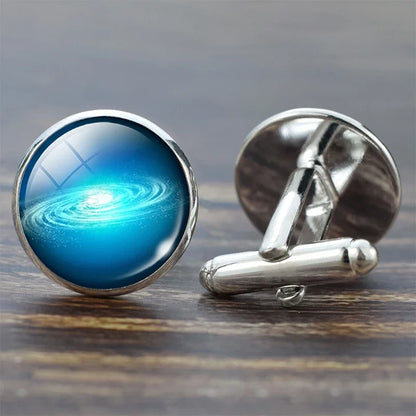 Cufflinks Universe Galaxy Planet Cufflinks Men Fashion Cuff Links Wedding Nebula Moon Jewelry Star Best Man Cufflinks