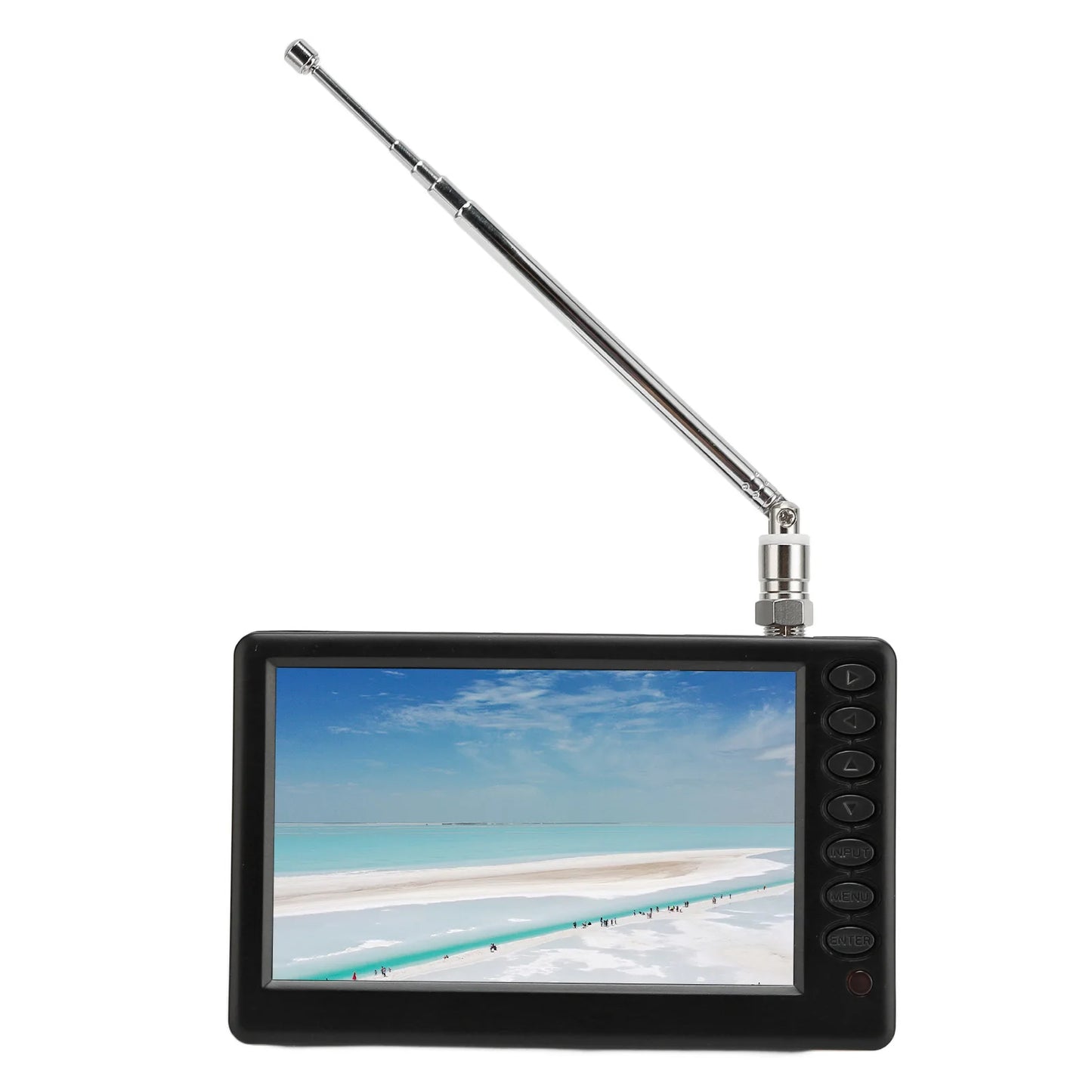 110‑220V EU Plug 5 Inch Portable TV ISDB T Compliant Rechargeable 1080P Mini Digital Television