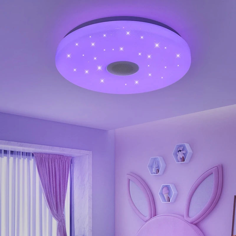 RGB 36W LED Ceiling Lamps  APP  Bluetooth Music light remote control Remote  Dimmable 220V Bedroom Indoor Decoration Lustre