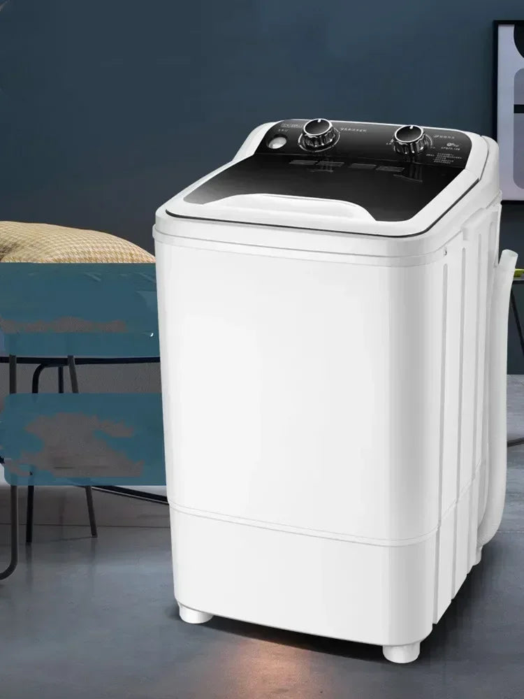 Washing Machine 7KG Single Barrel Semi-automatic Laundry Machine Compact Washing Machines UV Blue Light Clothes Washer