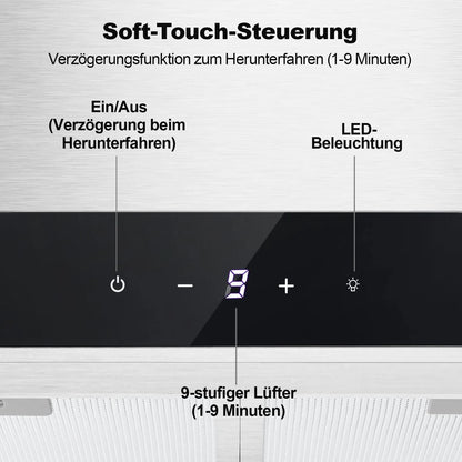 TopStrong 60cm 700m³/h Touch Control Wall-Mounted Extractor Hood EUTT0660