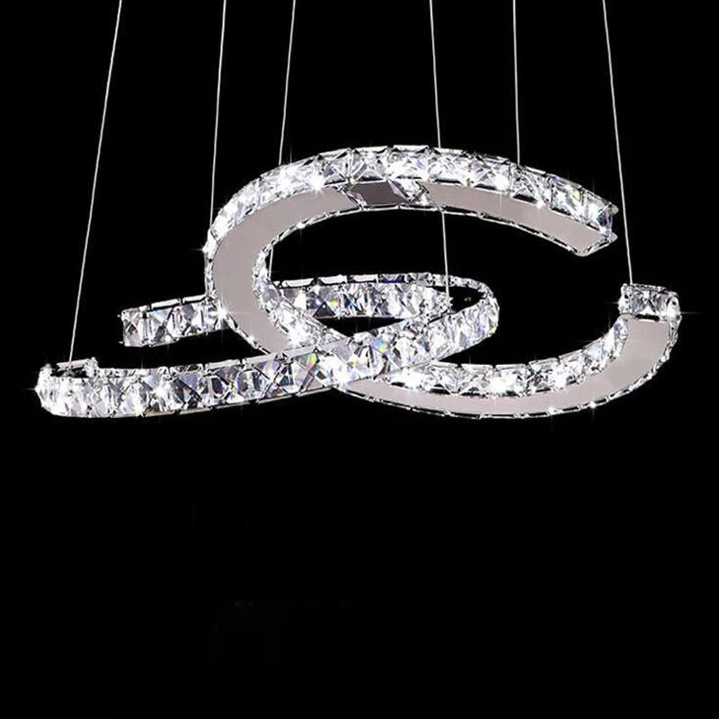 Crystal Chandeliers Luminaria Nordic Pendant Lamp Decorative LED Ceiling Lamps Hanging Light Fixture For Dining Room Bedroom