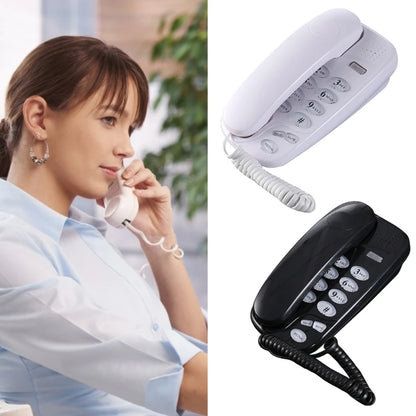 Corded Landline Telephone with Mute and Redial Functions Easy Install Wall Phone