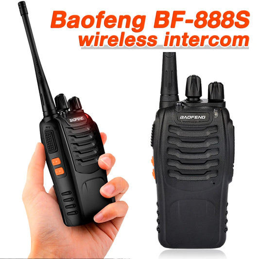 Baofeng BF-888S Walkie Talkie Outdoor Portable High Power Handheld Walkie-Talkie BF888s Long Range Two Way Radio For Hunting