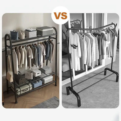 Hanger Furniture Metal Clothes Rack Coat Clothing Rack Wardrobe System Stand Hangers For Clothes Shelf Storage Wall Shelves