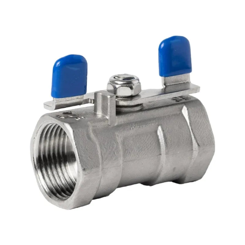 One piece butterfly handle ball valve 304 stainless steel ball valve butterfly handle 316L butterfly handle valve switch 4 point