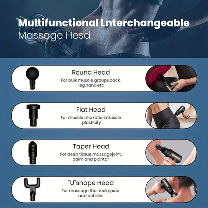 Fascia Gun Muscle Relaxation Massager Electric Vibration Massage Gun Professional Grade Neck Mask Gun