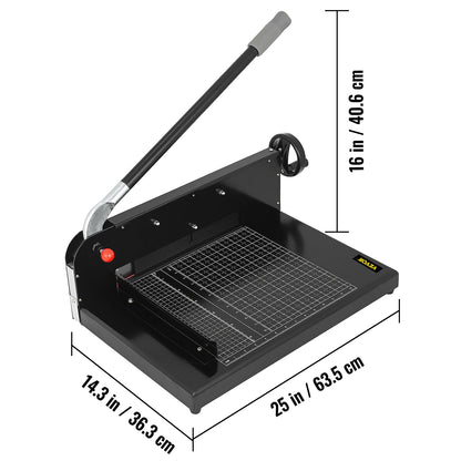 VEVOR A4 12" Manual Paper Cutter Heavy Duty Guillotine Trimmer 300 Sheets Die Cutters Use for Home Office Laboratory Commercial