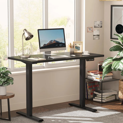 Electric height adjustable desk motion desk smart computer desk study desk office, suitable for home learning and can protect cervical and lumbar vertebrae