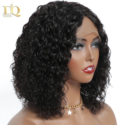 Brazilian Kinky Curly Human Hair Wigs For Women Curly Lace Closure Wig Kinky Curly Wig 13x4 Lace Front Remy Real Hair Wigs