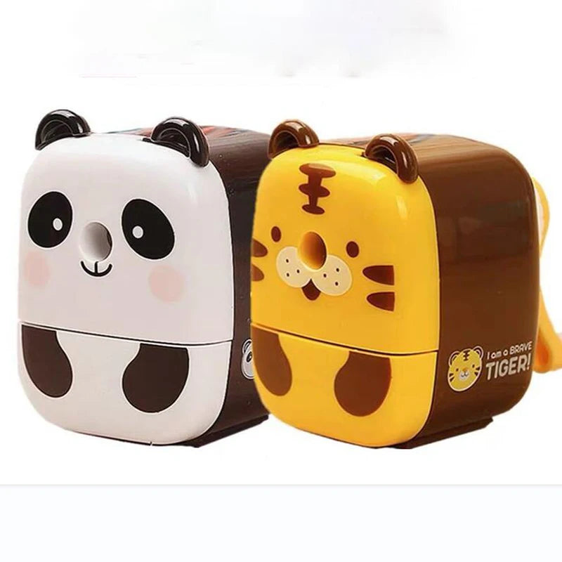 Automatic Pencil Sharpener Cartoon Animal Manual Hand Crank Pencil Cutter kids Korean Stationery Back To School Office Supplies