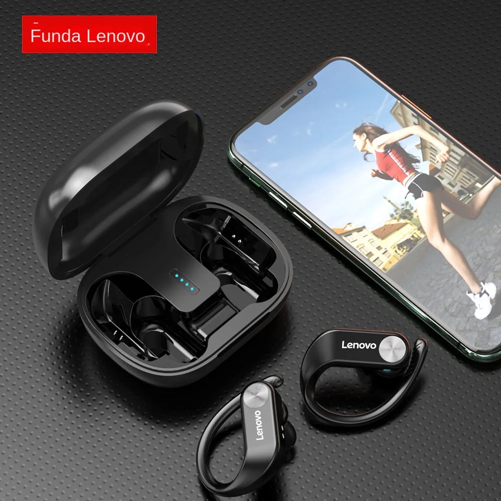 Lenovo LP7 TWS Wireless Headphones Bluetooth Waterproof HiFi Music Earbuds with Noise Reduction Microphone for Immersive Audio Experience