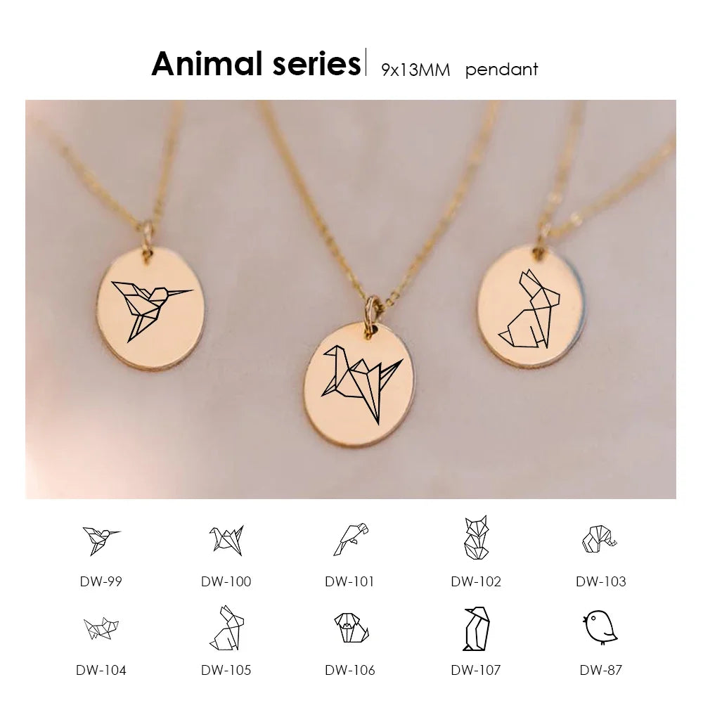 Stainless steel jewelry pendants necklaces women jewelry waterproof and colorfast golden fashionable wholesale and direct sales