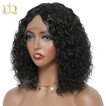 Brazilian Kinky Curly Human Hair Wigs For Women Curly Lace Closure Wig Kinky Curly Wig 13x4 Lace Front Remy Real Hair Wigs