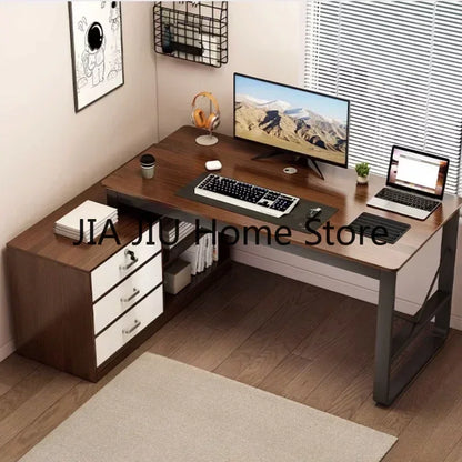 Employee Work Office Desks Table Modern Home Computer Office Desks Simplicity Drawers Escritorio Ordenador Furniture QF50OD