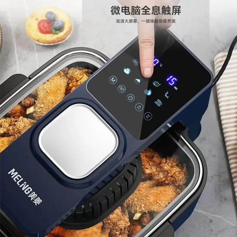 Air fryer household fully automatic new large-capacity microwave oven smart oven all-in-one multi-function French fries