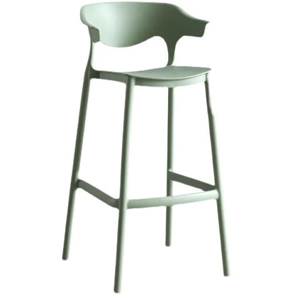 Kitchen Plastic Bar Stools Ergonomic Restaurant Indoor Bar Ergonomic Chairs Outdoor Modern Backrest Chaise De High Bar Furniture