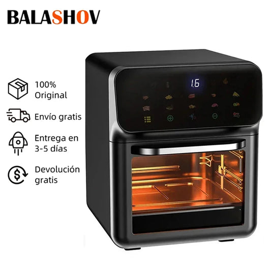 12L Electric Air Fryer Large Capacity Multi-function Convection Oven Deep Fryer Without Oil Kitchen LED Touch BPA Free 1300W