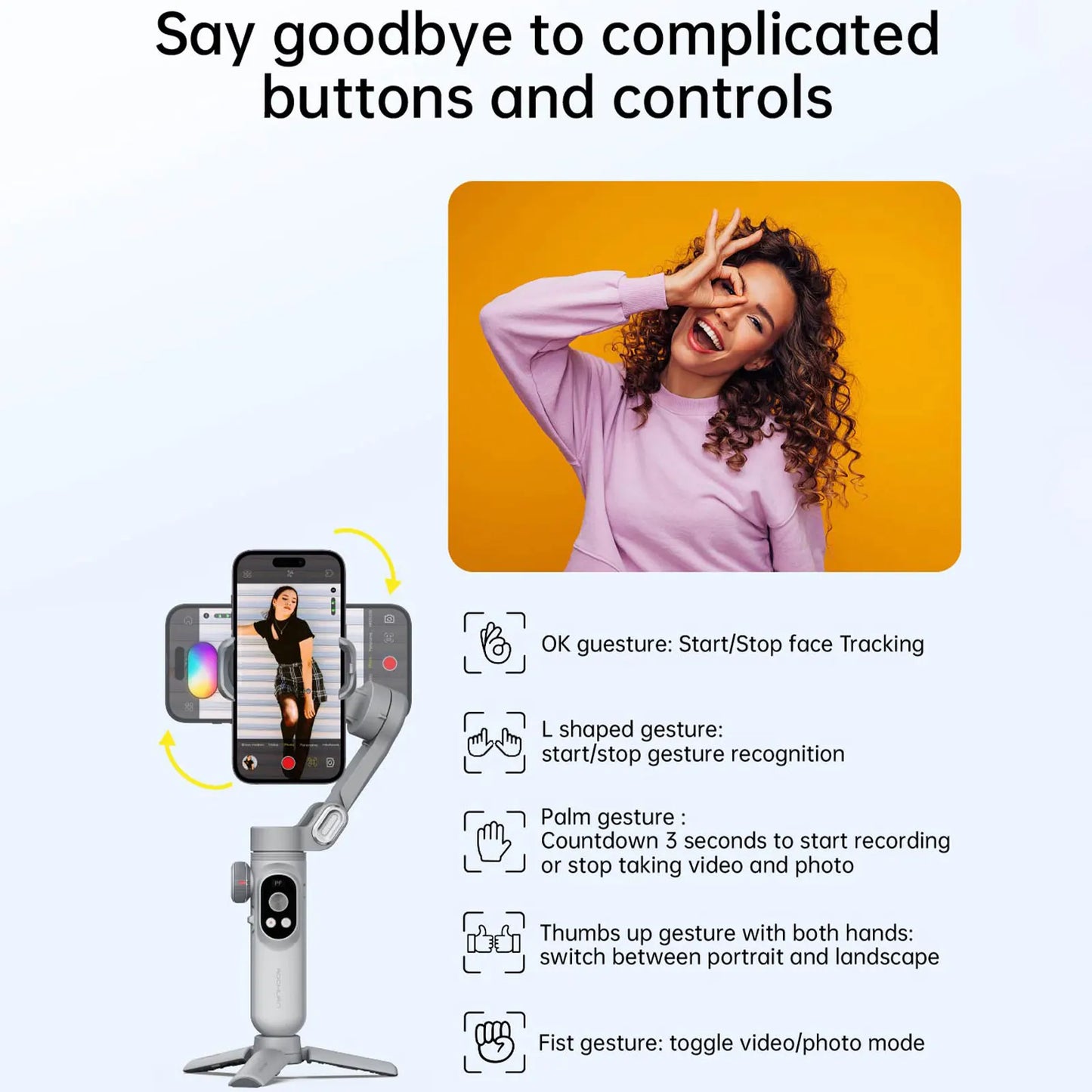 AOCHUAN Smart Xpro SmartPhone Gimbal Stabilizer Professional 3-axis stabilizer For iPhone and android Smartphone Handheld Gimbal