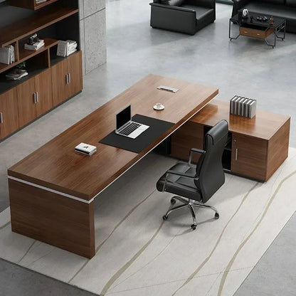 Luxury Office Table Desks Designer Ceo Executive Desk Manager L Shaped MDF Table New Modern Office Furniture Office Table