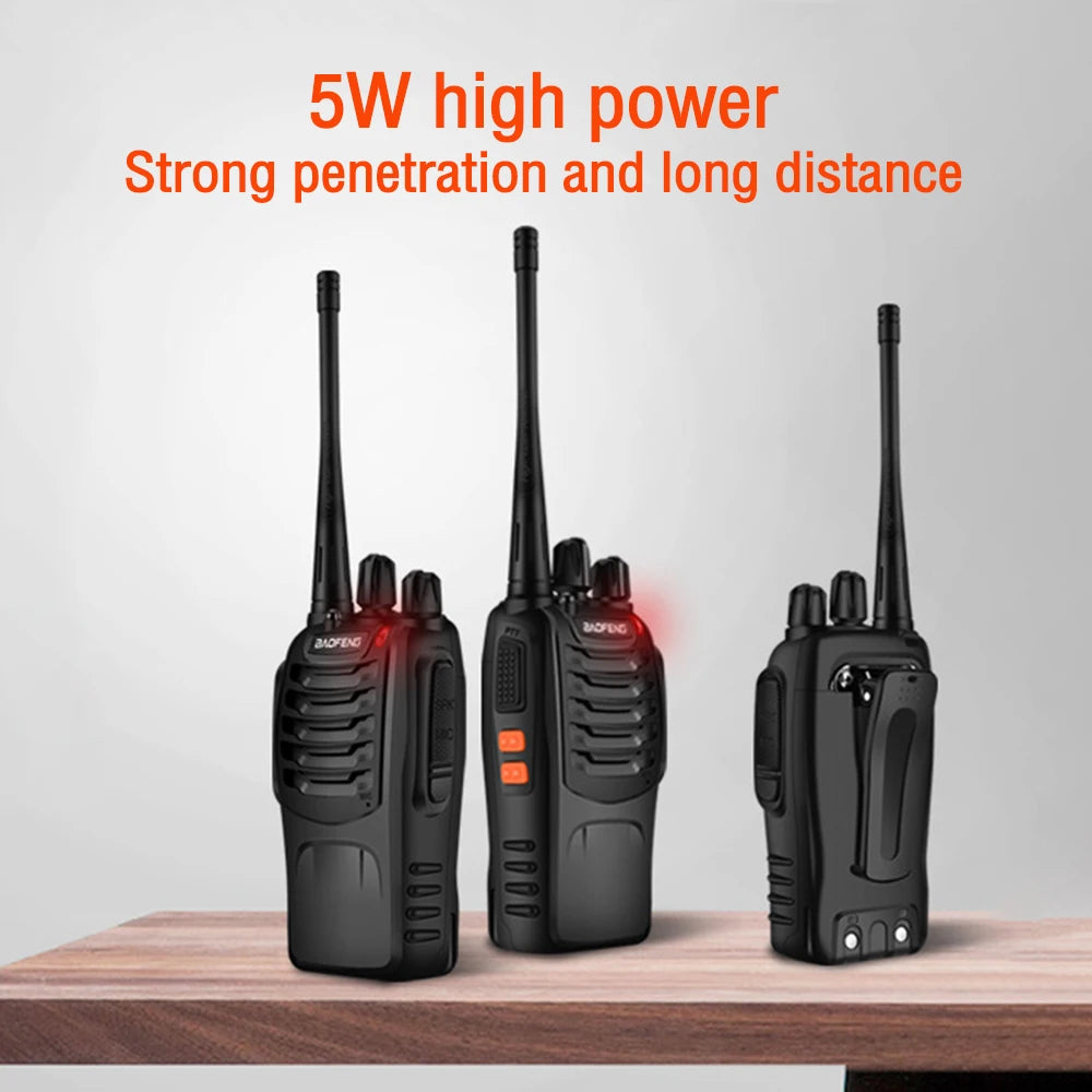 Baofeng BF-888S Walkie Talkie 5W Portable Handheld Walkie-Talkie Transceiver 16 Channel Long Range Two Way Radio For Hunting